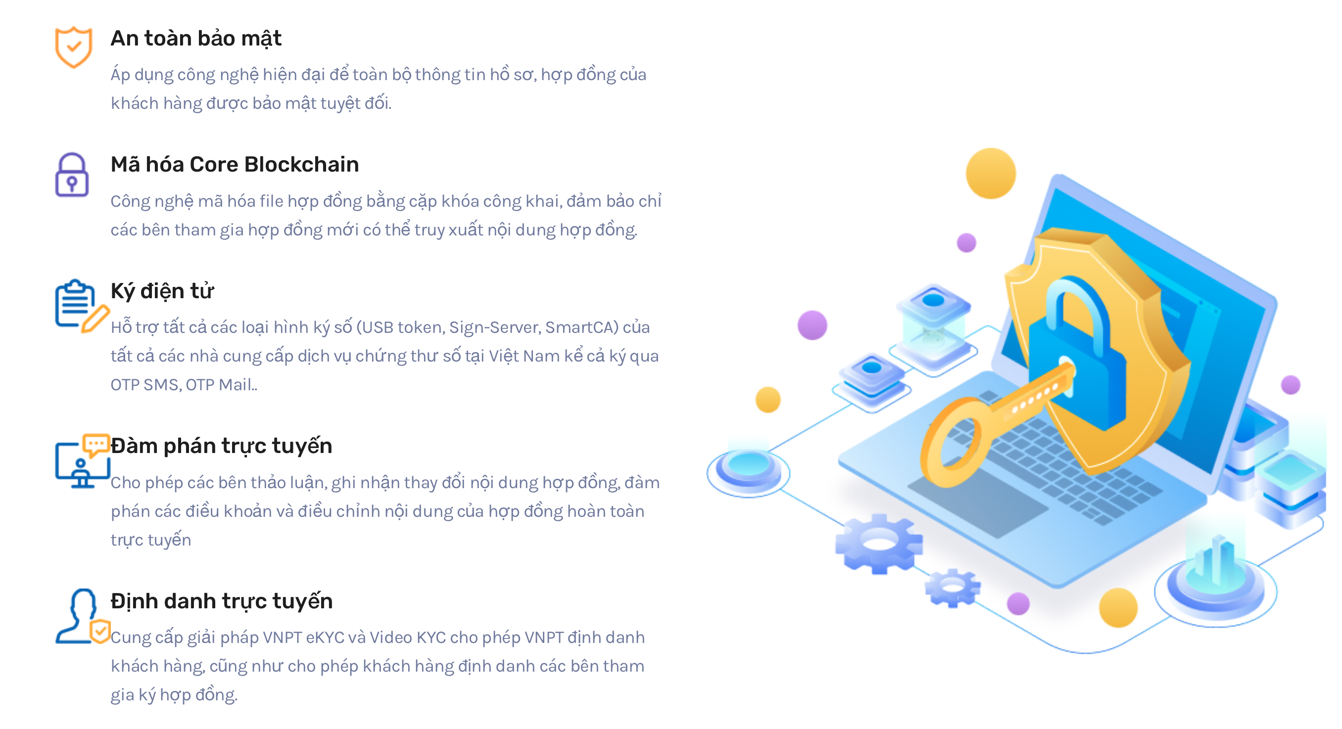 VNPT eContract -Quản lý hợp đồng, ký kết hợp đồng điện tử cho các bên tham gia ở bất cứ đâu tại bất cứ thời điểm nào. VNPT eContract -Quản lý hợp đồng