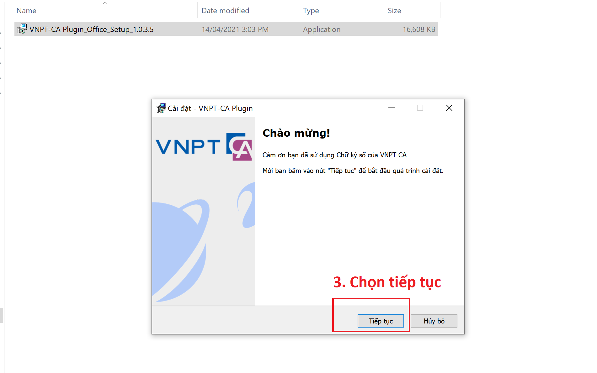 Bước 3 Hướng dẫn cài Phần mềm VNPT CA -Plugin trên Windows. Buoc-3-cai-phan-mem-VNPT-CA-Plugin
