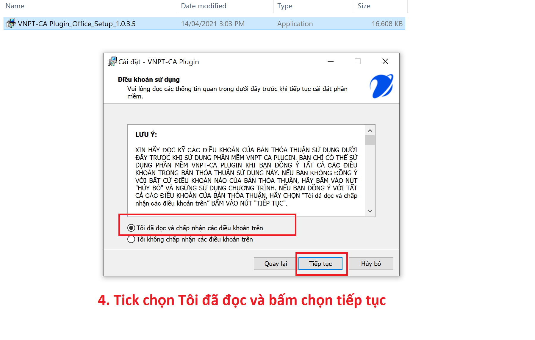 Bước 4 Hướng dẫn cài Phần mềm VNPT CA -Plugin trên Windows. Buoc-4-cai-phan-mem-VNPT-CA-Plugin