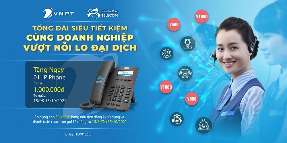 Tổng đài siêu tiết kiệm [V500 & V1000] - Cùng doanh nghiệp vượt nỗi lo đại dịch! 