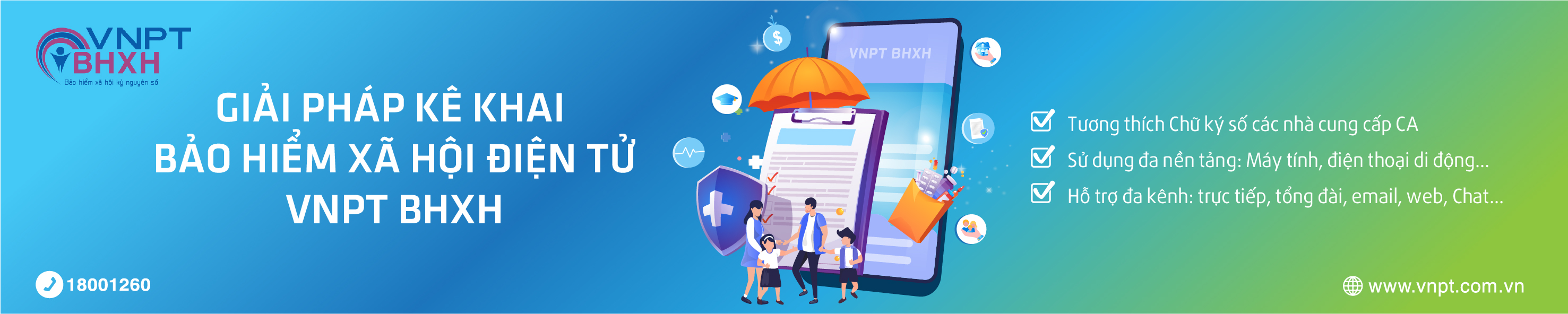 Dịch vụ kê khai Bảo hiểm xã hội điện tử VNPT BHXH 5.0 Dịch vụ kê khai Bảo hiểm xã hội điện tử VNPT BHXH 5.0