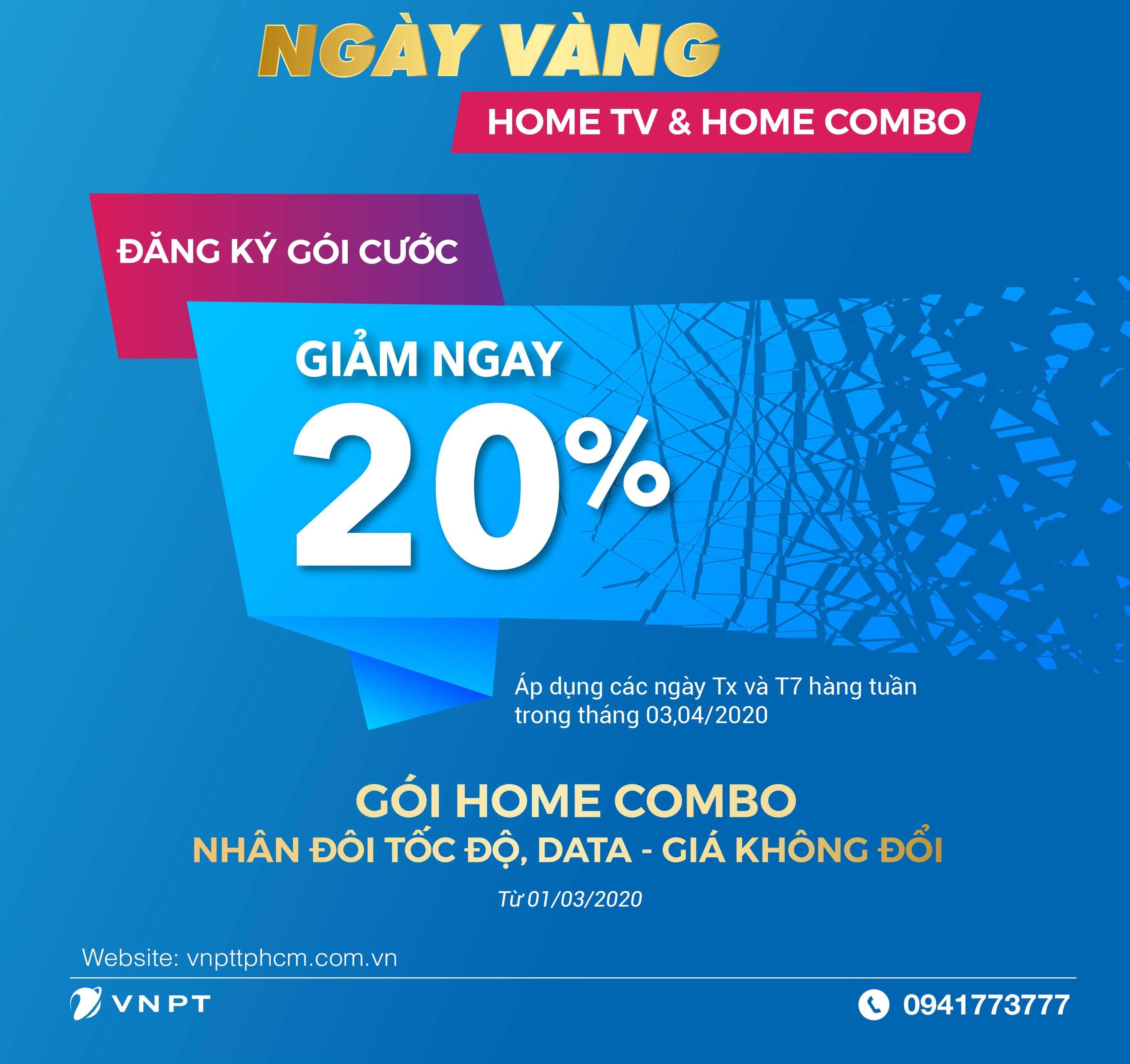 Ngày Vàng Home TV và Home Combo vào các ngày thứ 7 hàng tuần của tháng 3 và tháng 4.2020 Ngày Vàng Home TV và Home Combo vào các ngày thứ 7 hàng tuần của tháng 3 và tháng 4.2020