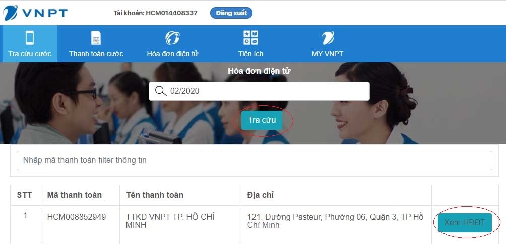 Xem hoá ??n c??c hàng tháng VNPT Xem hoá ??n c??c hàng tháng VNPT